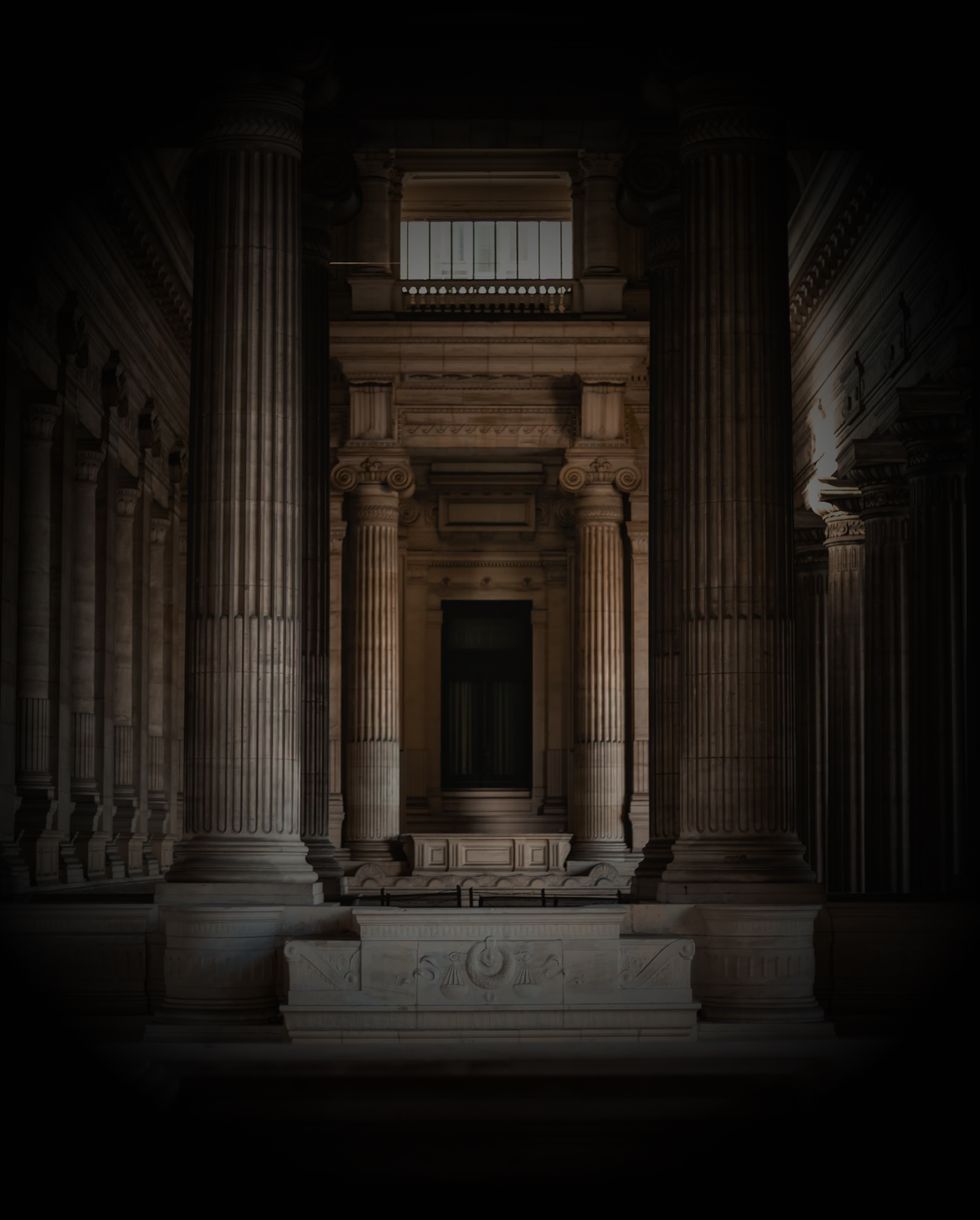 Courthouse colonnade